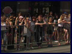 Queen Street 15b - people watching some pop concert opposite